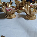 Handmade Golden Aura Urli Candles for Diwali Gifts | Elegant Festive Home Décor Threadarrt