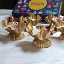 Handmade Golden Aura Urli Candles for Diwali Gifts | Elegant Festive Home Décor Threadarrt
