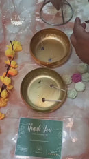 Handcrafted Diwali Hamper with Hammered Urli and Candles